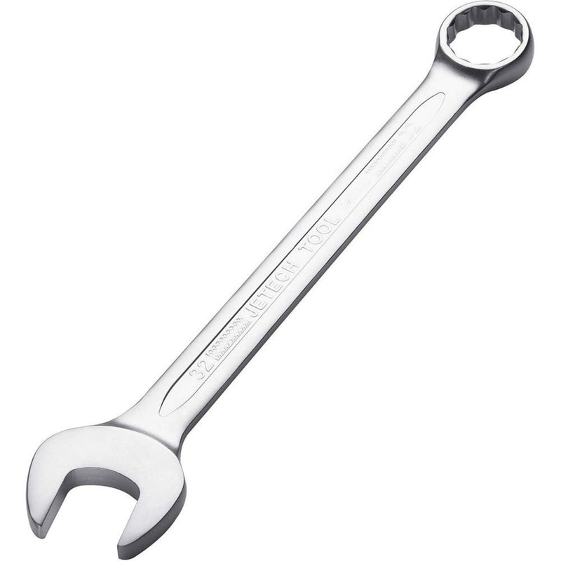 Jetech 12PCS Metric Combination Wrench Set - Industrial Grade Spanners with 12-Point Design, 15-Degree Offset, Made with Cr-V Alloy Steel in Sand Blasted Finish, Forged, Heat-Treated, Size 6mm-32mm