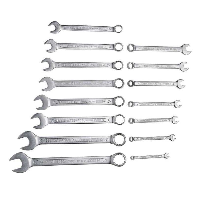 Combination Wrench Set 15-Piece Metric (5.5–24mm)