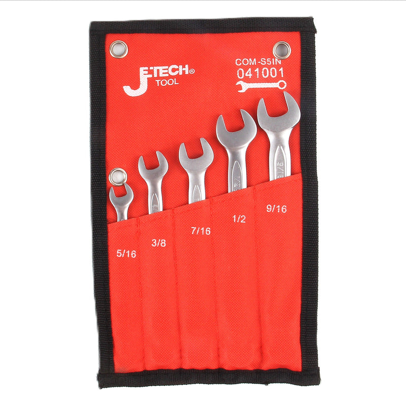 Combination Wrench Set SAE 5-Piece