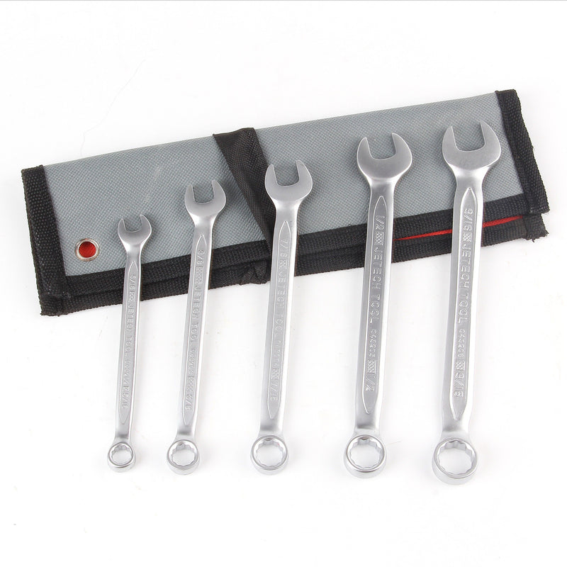 Combination Wrench Set SAE 5-Piece