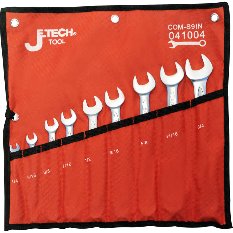 Combination Wrench Set SAE 9-Piece