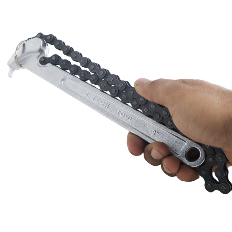 Chain Wrench 9-Inch for Oil Filter & Pipe