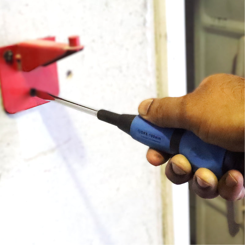 Denko Electrician Handle Slotted Screwdriver CR-V Steel (100mm)