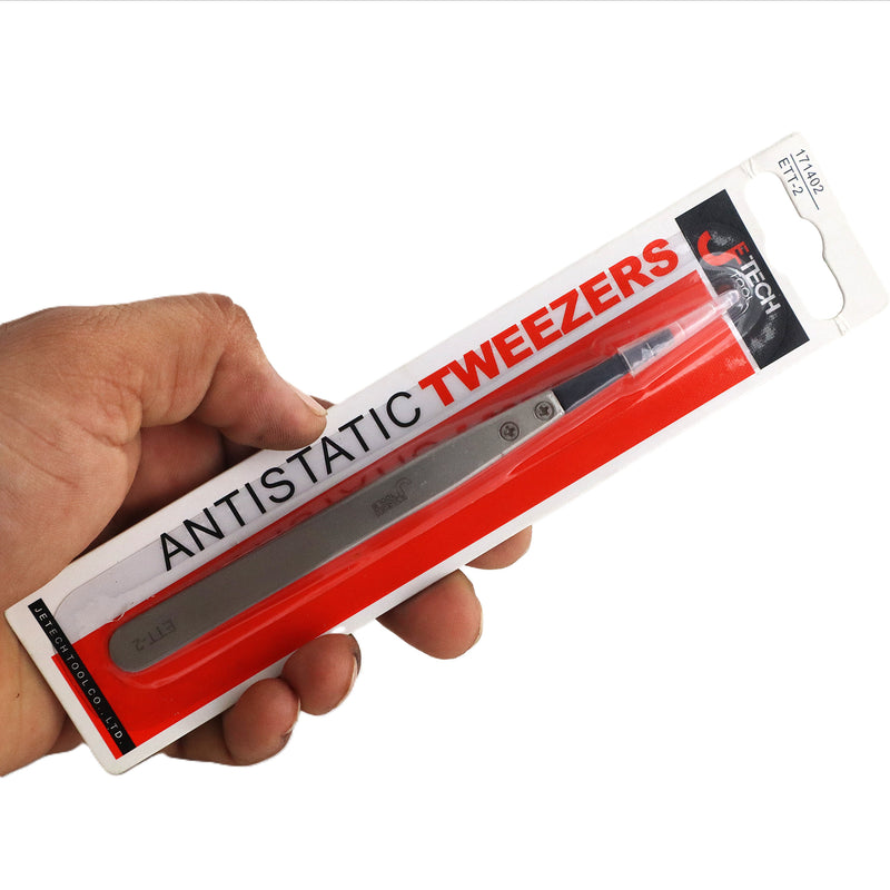 Tweezers Wide Tip Anti-Static 130mm