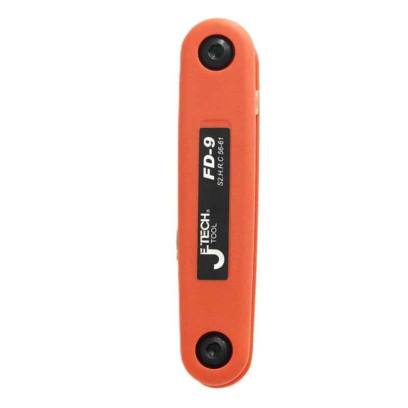 Folding Hex Key Set 9-Piece Metric (1.5–8mm)