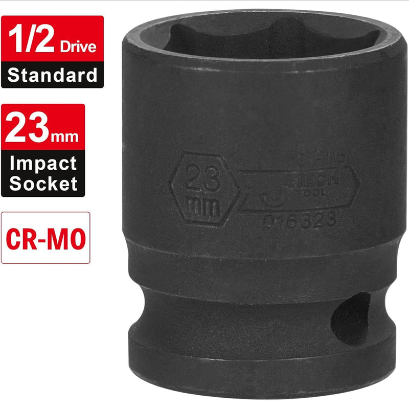 1/2 Inch Drive 23mm Standard Impact Socket