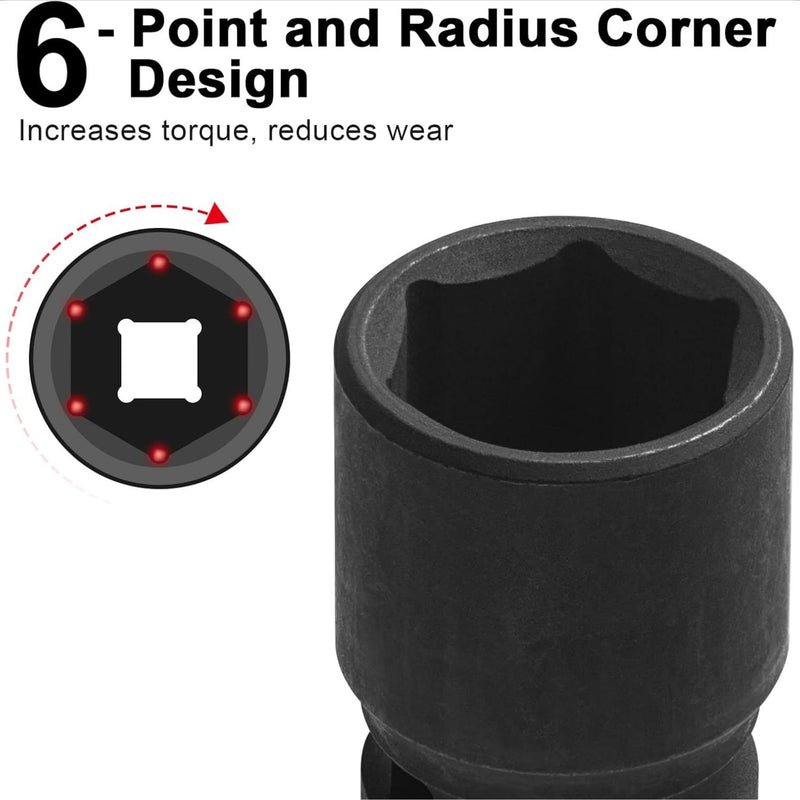 1/2 Inch Drive 24mm Standard Impact Socket