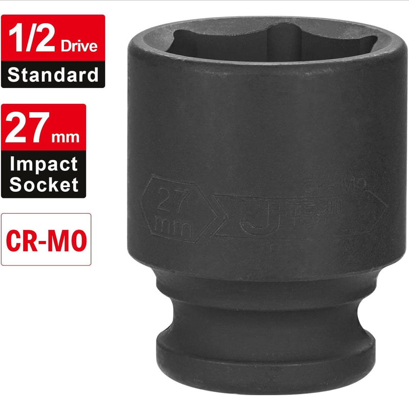 1/2 Inch Drive 27mm Standard Impact Socket