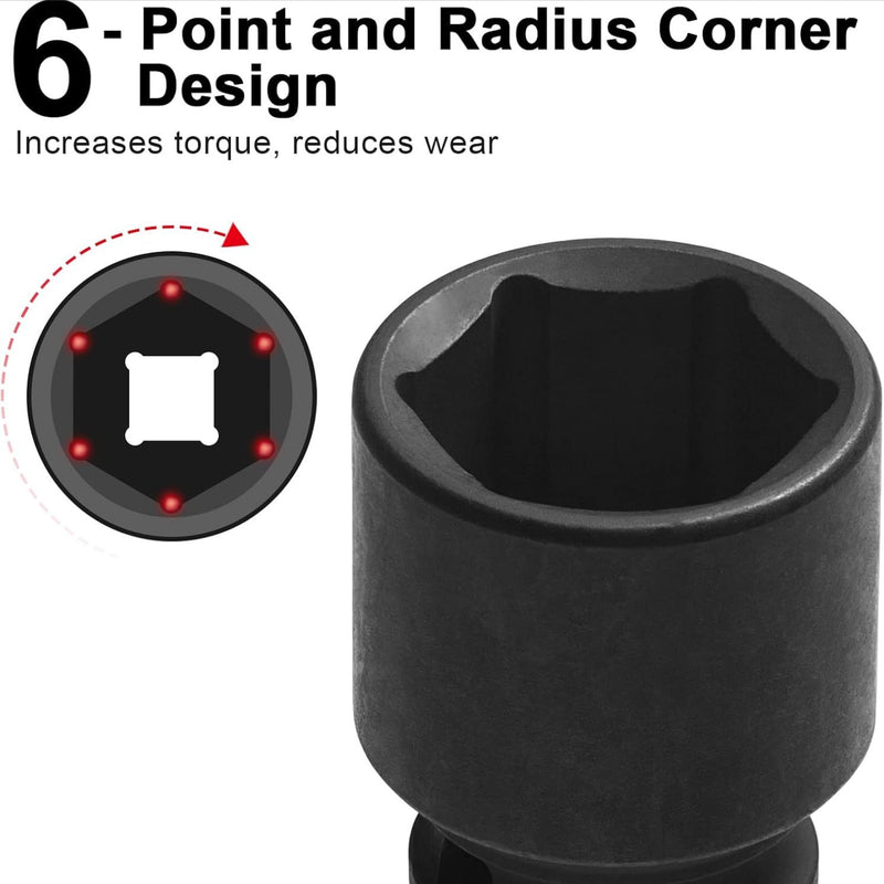 1/2 Inch Drive 27mm Standard Impact Socket