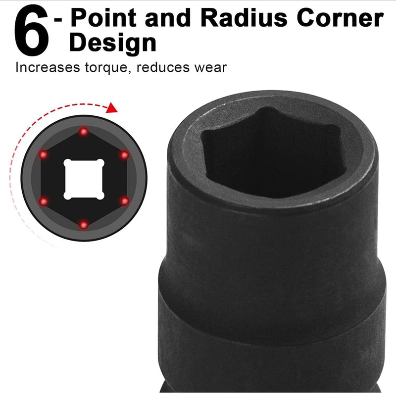 3/4-Inch Drive Deep Impact Socket, 32mm