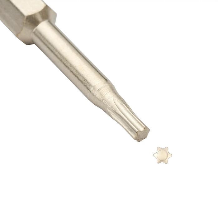 Torx Security Bit T10 50mm 1/4-Inch Hex Shank