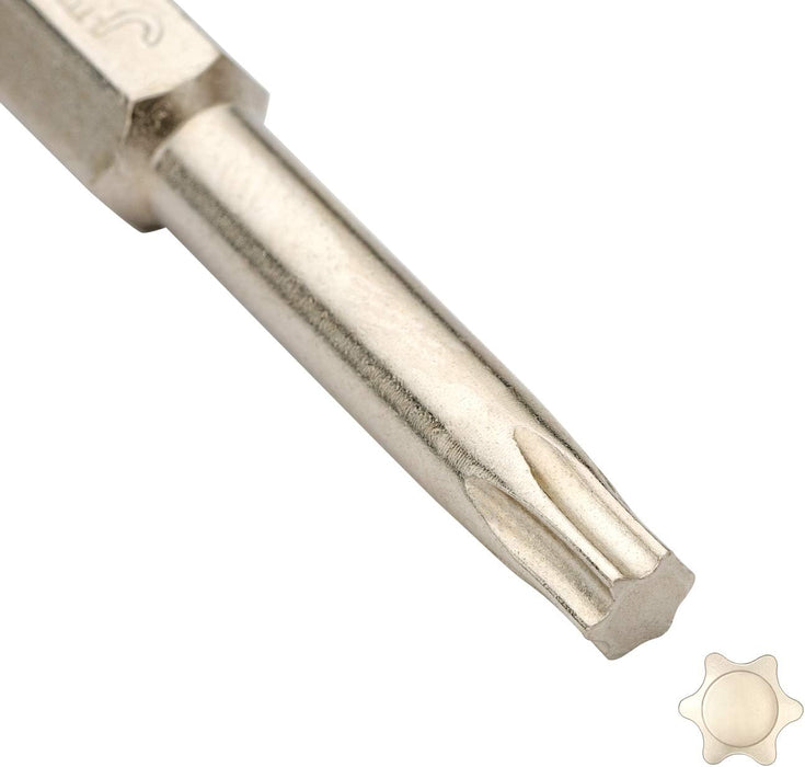 Torx Security Bit T25 50mm 1/4-Inch Hex Shank