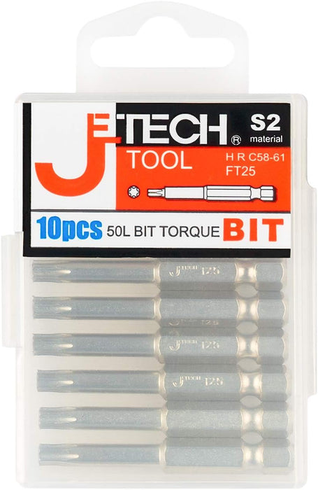 Torx Security Bit T25 50mm 1/4-Inch Hex Shank