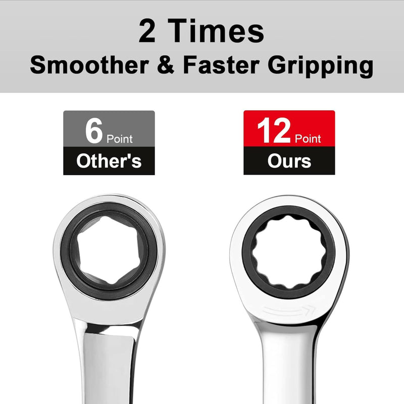 Ratcheting Combination Wrench, Gear Spanner 11mm