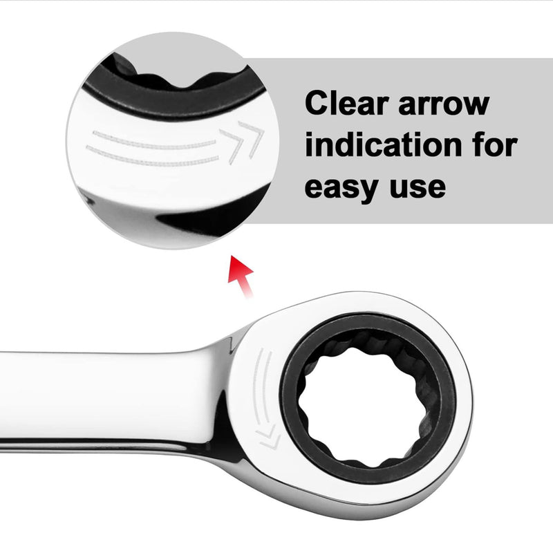Ratcheting Combination Wrench, Gear Spanner 11mm