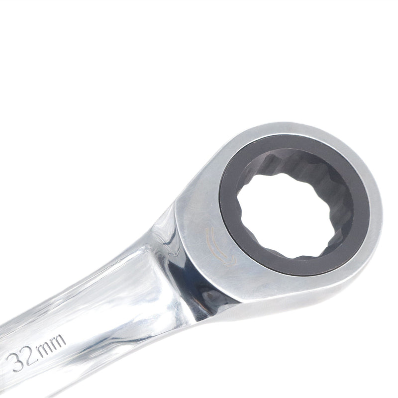 Ratcheting Combination Wrench, Gear Spanner 32 mm