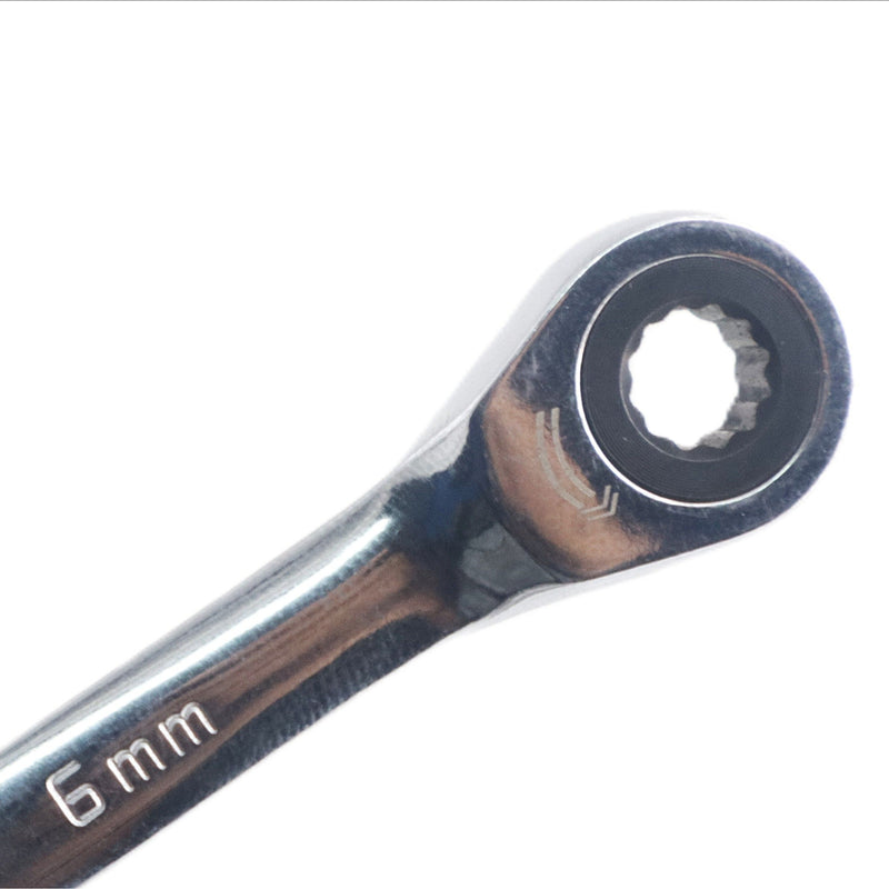 Ratcheting Combination Wrench, Gear Spanner 6 mm