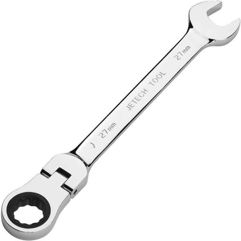 Flexible Head Ratchet Combination Wrench, Gear Spanner 27mm