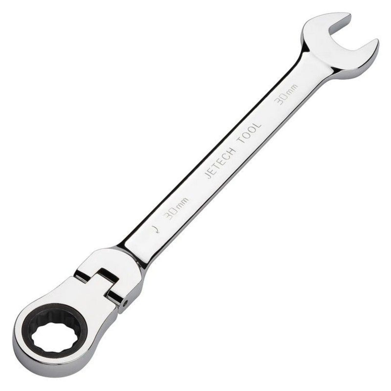 Flexible Head Ratchet Combination Wrench, Gear Spanner 30mm