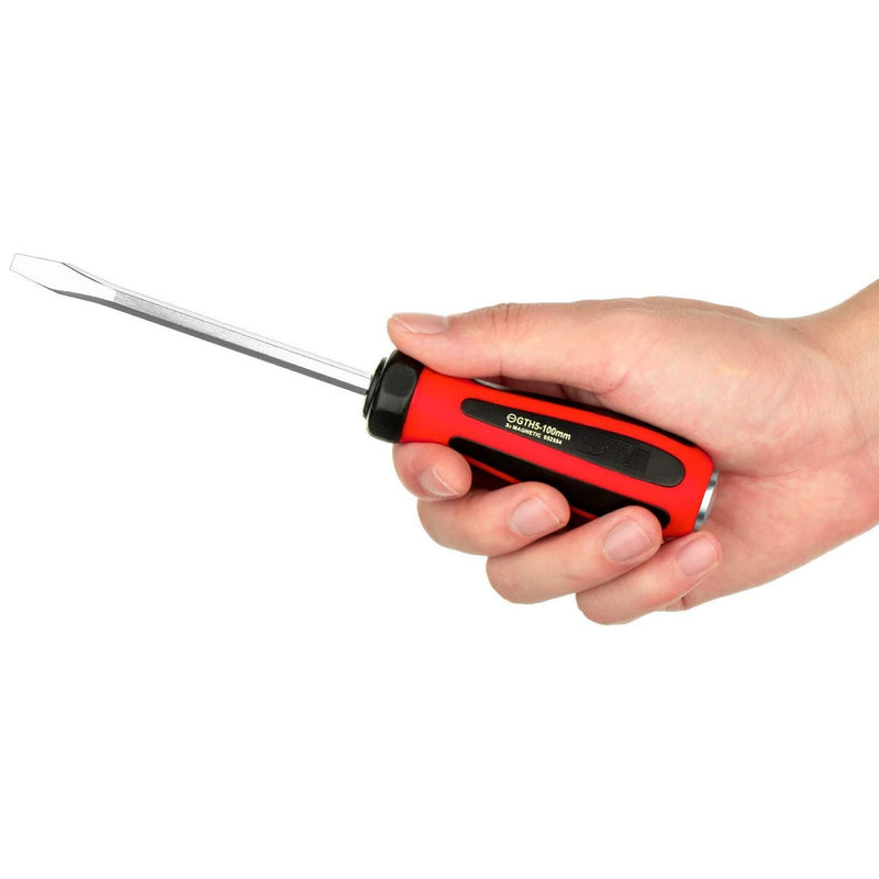 Go-Through Slotted Screwdriver 5×100mm Striking Cap