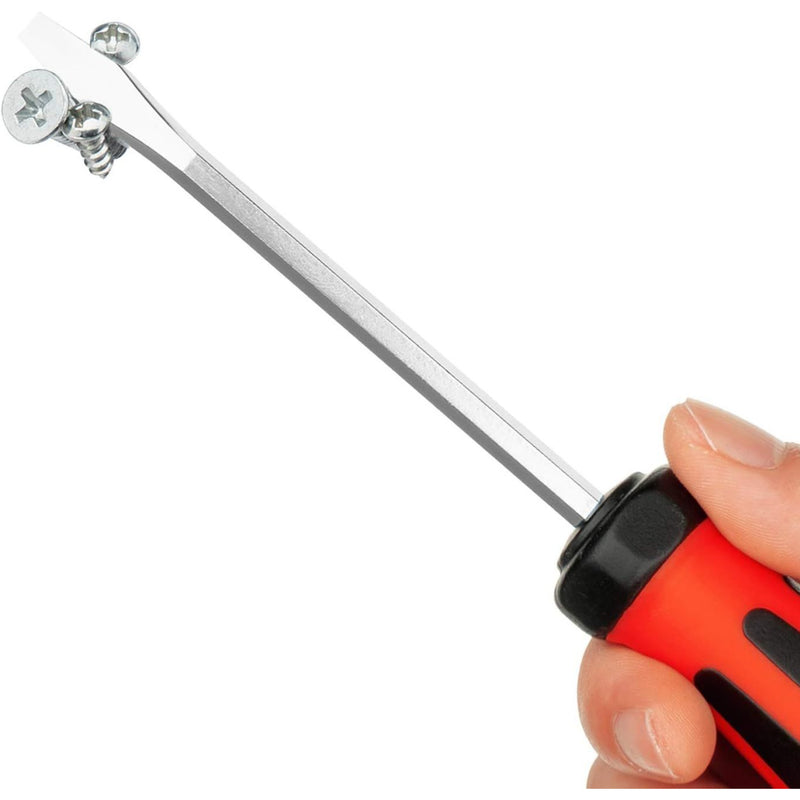 Go-Through Slotted Screwdriver 5×100mm Striking Cap