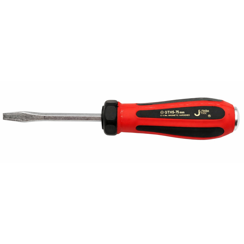Go-Through Slotted Screwdriver 5×75mm Striking Cap