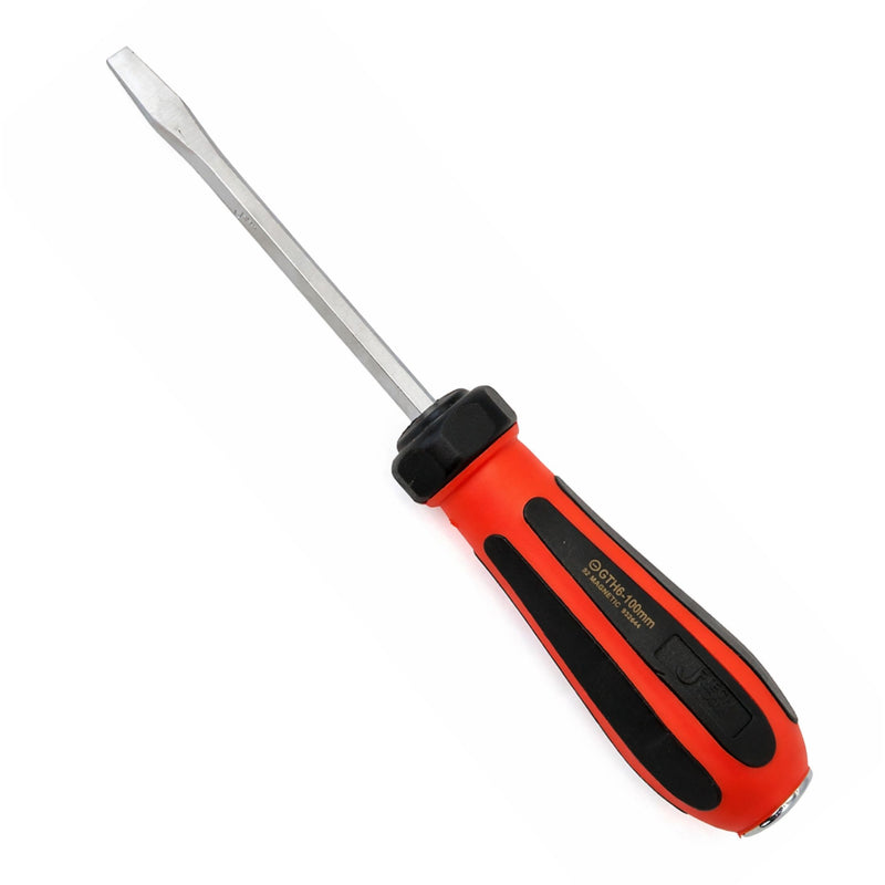 Go-Through Slotted Screwdriver 6×100mm Striking Cap