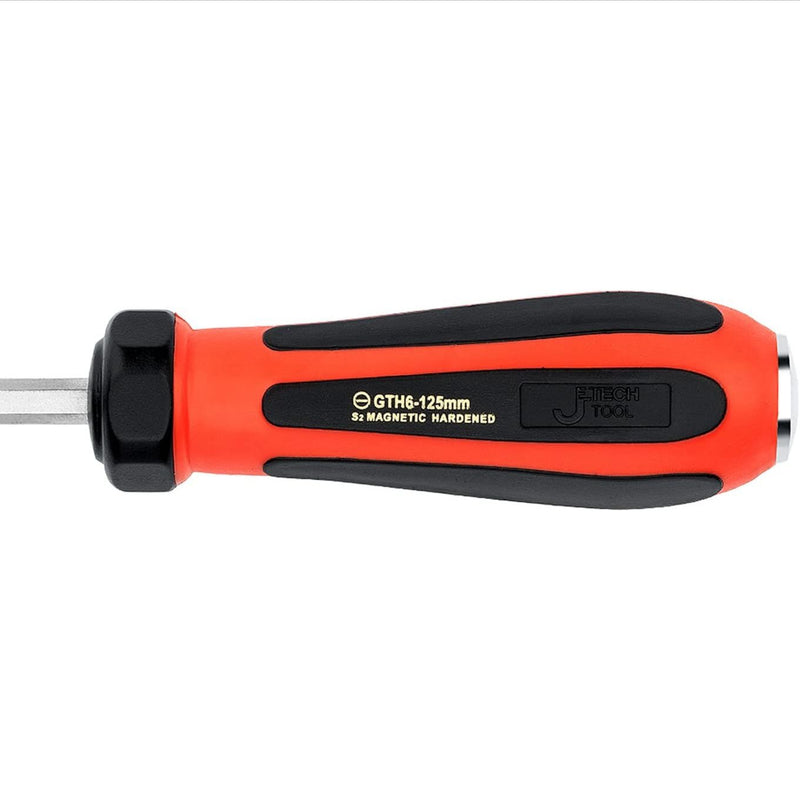 Go-Through Slotted Screwdriver 6×125mm Striking Cap