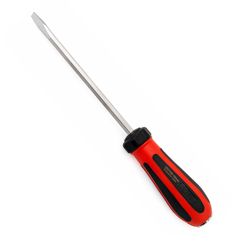 Go-Through Slotted Screwdriver 6×150mm Striking Cap