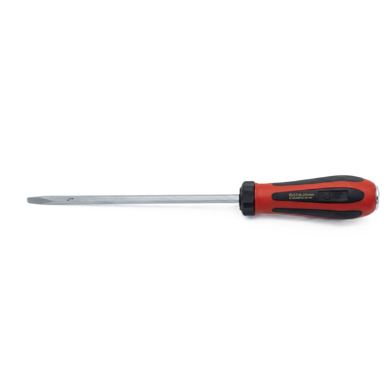 Go-Through Slotted Screwdriver 6×200mm Striking Cap