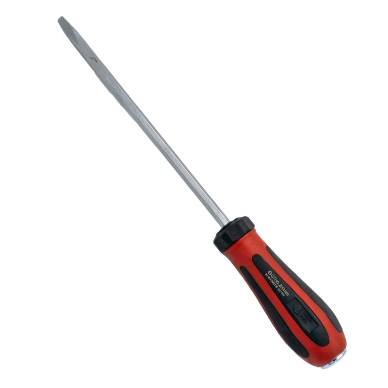 Go-Through Slotted Screwdriver 6×200mm Striking Cap