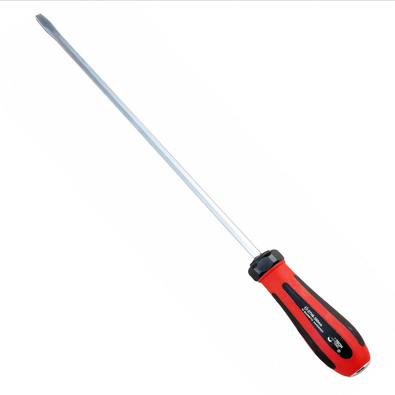 Go-Through Slotted Screwdriver 6×300mm Striking Cap