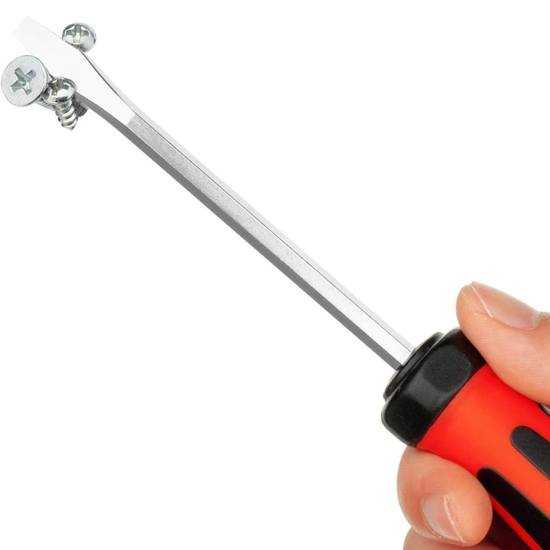 Go-Through Slotted Screwdriver 8×200mm Striking Cap