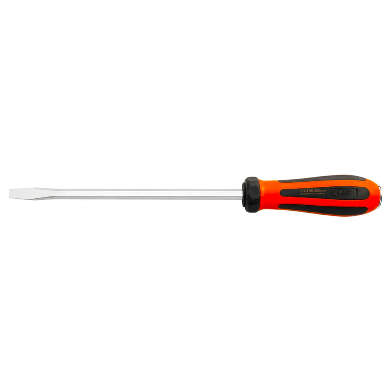 Go-Through Slotted Screwdriver 8×200mm Striking Cap