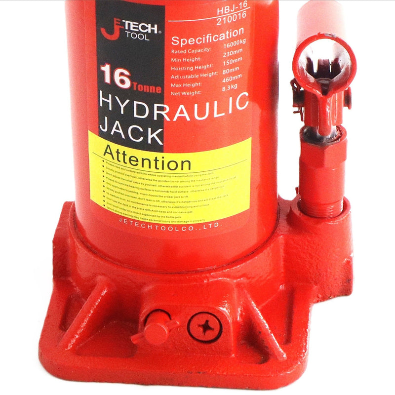 Hydraulic Bottle Jack 16 Ton Heavy Duty