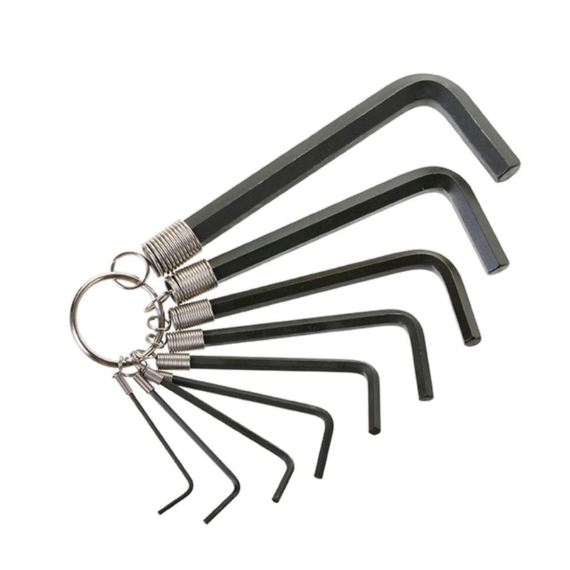 Hex Key Set 8-Piece Metric (1.5–8mm) Keyring
