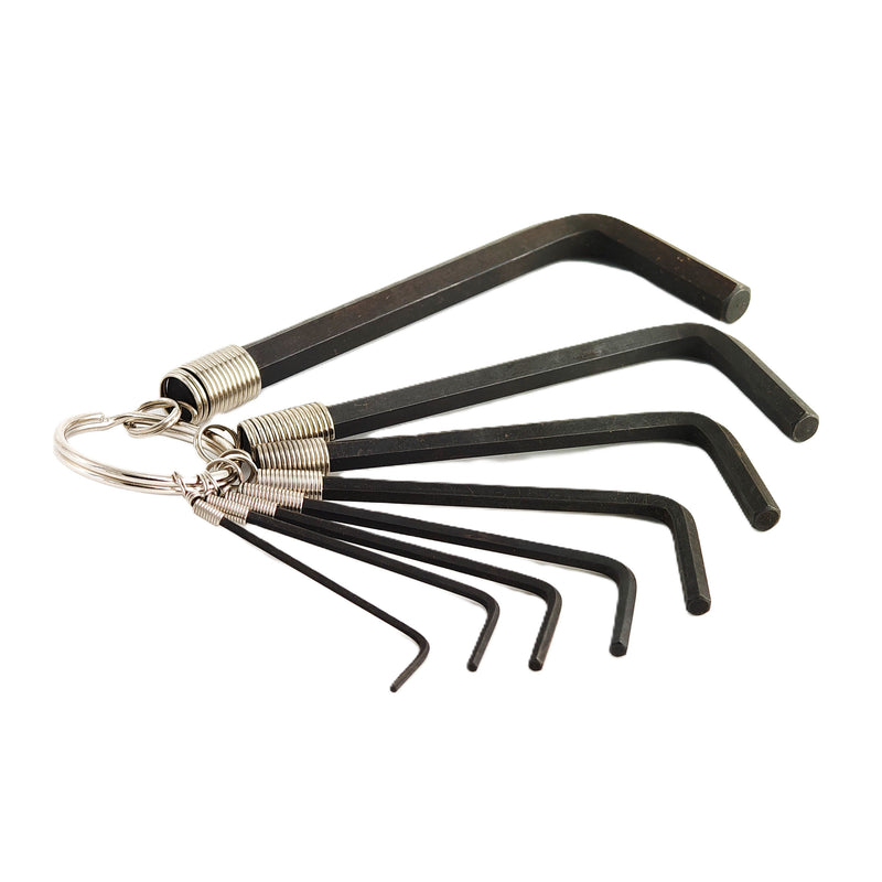 Hex Key Set 8-Piece Metric (1.5–8mm) Keyring