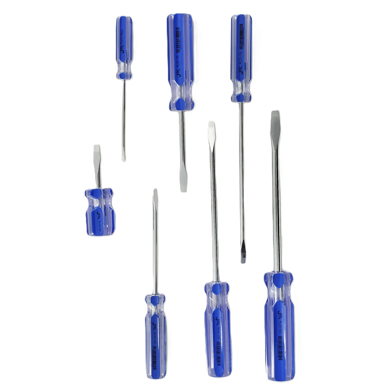 Screwdriver Set 7-Piece Phillips & Slotted with Pouch