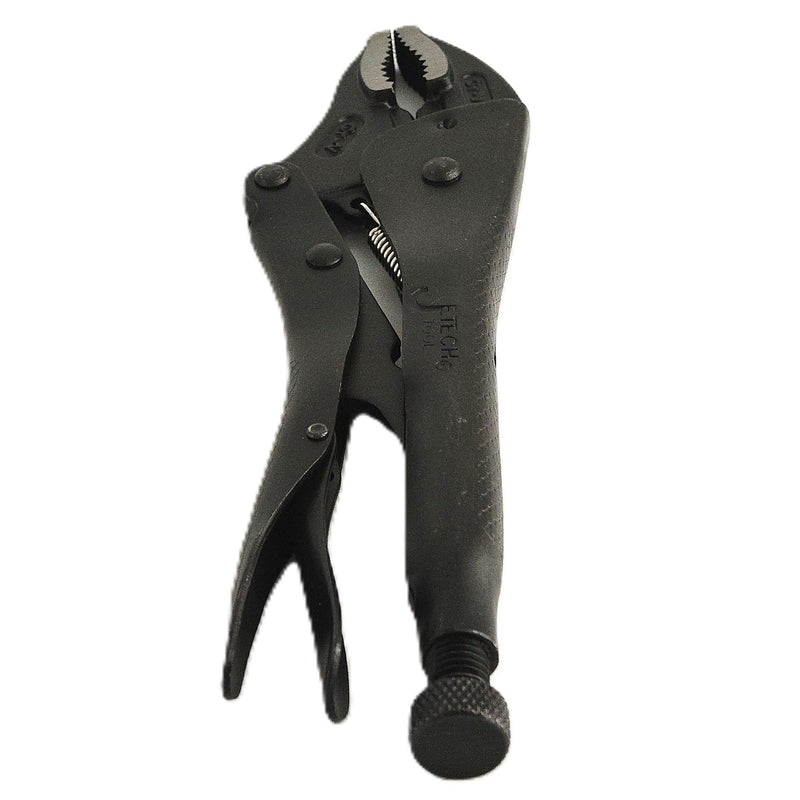 10-Inch Curved Jaws Black Locking Pliers with Wire Cutter