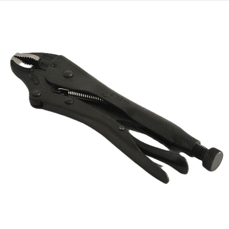 10-Inch Curved Jaws Black Locking Pliers with Wire Cutter