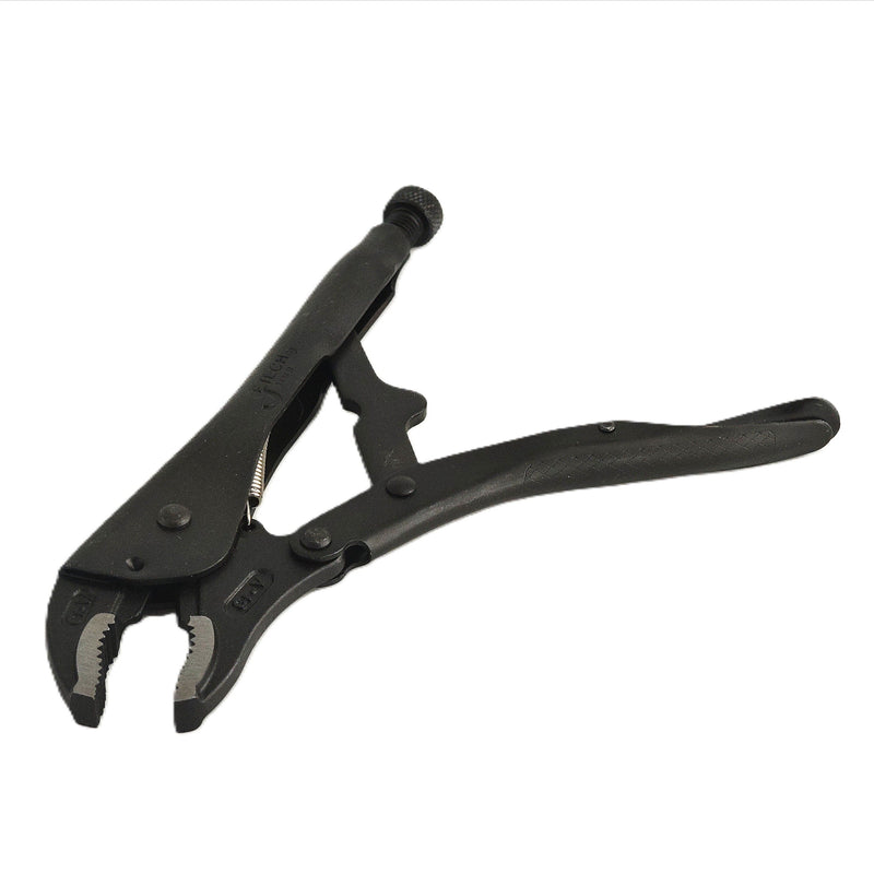 10-Inch Curved Jaws Black Locking Pliers with Wire Cutter