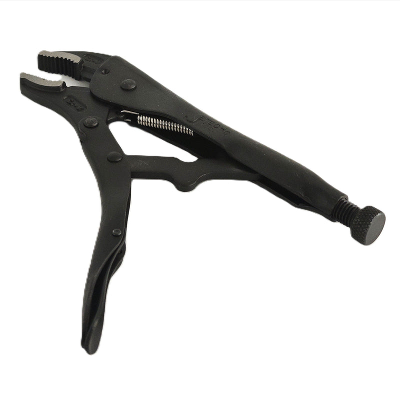 10-Inch Curved Jaws Black Locking Pliers with Wire Cutter