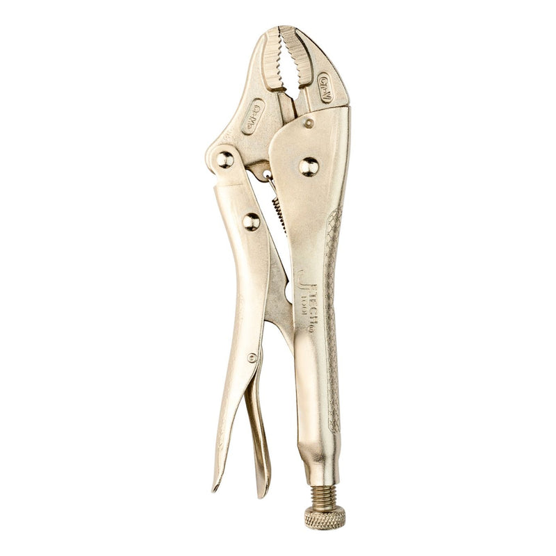 Curved Jaws Locking Pliers with Wire Cutter 10-Inch
