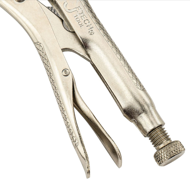 Curved Jaws Locking Pliers with Wire Cutter 10-Inch