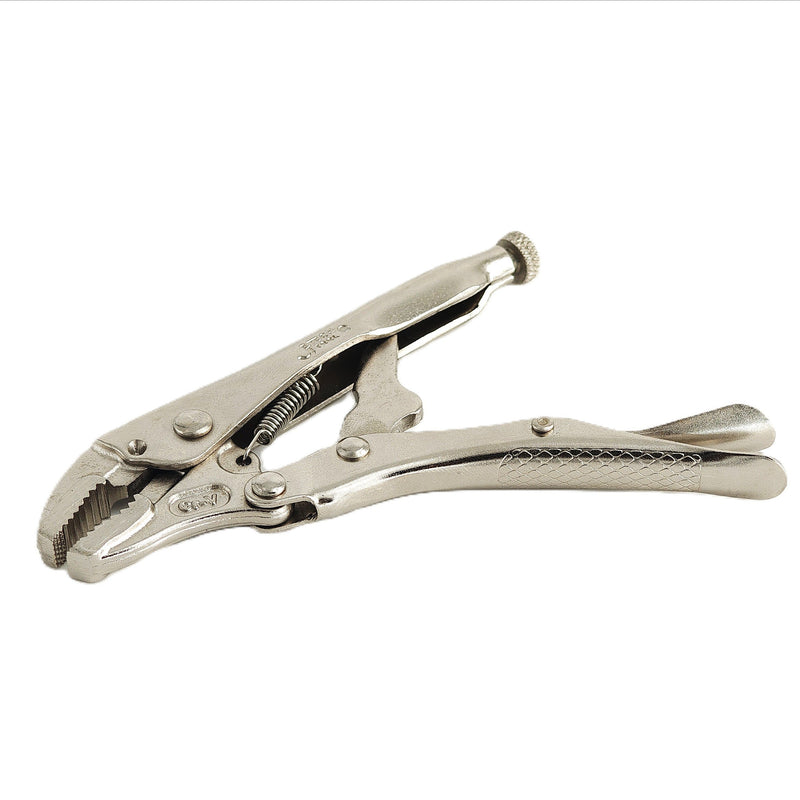 Locking Pliers 5-Inch Curved Jaw with Cutter
