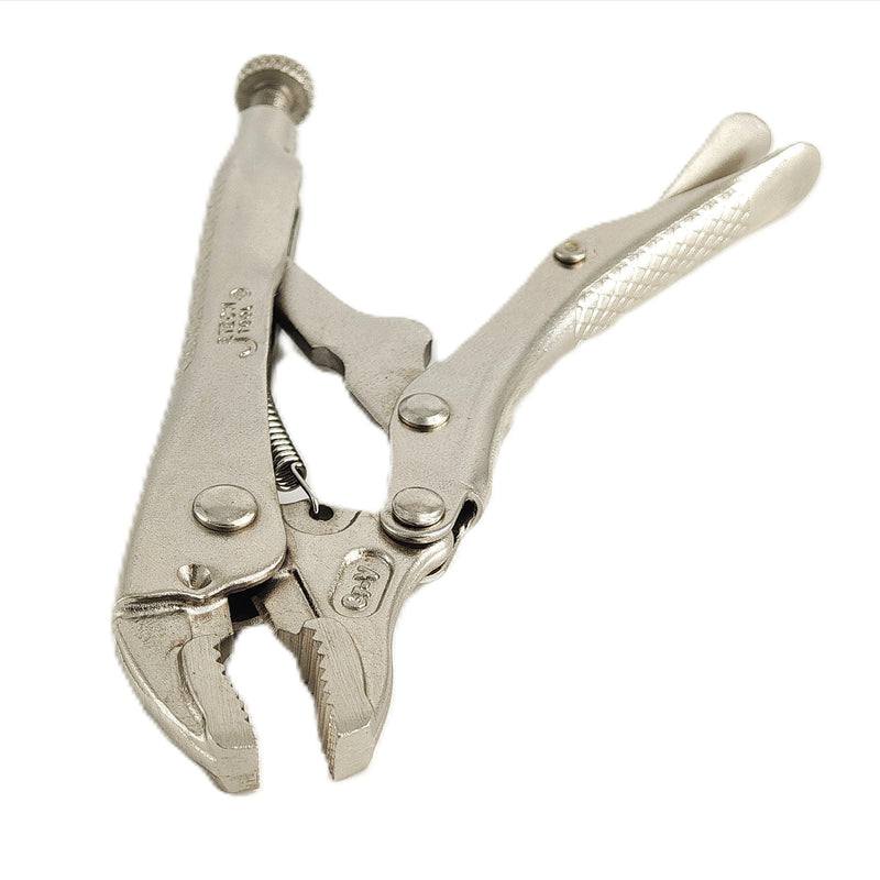 Locking Pliers 5-Inch Curved Jaw with Cutter