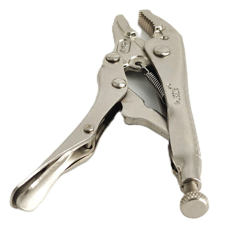 Locking Pliers 5-Inch Curved Jaw with Cutter