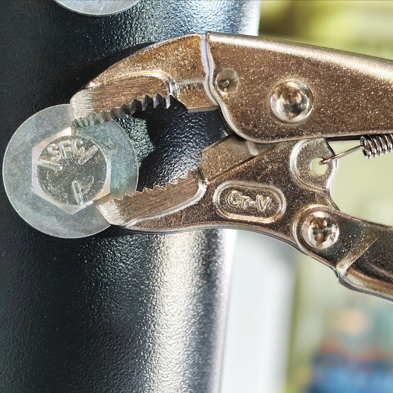 Locking Pliers 5-Inch Curved Jaw with Cutter