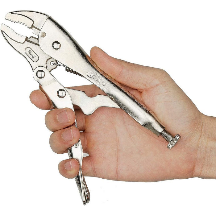 Locking Pliers 7-Inch Curved Jaw with Cutter