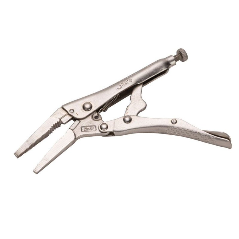 Long Nose Locking Pliers with Wire Cutter 6.5-Inch
